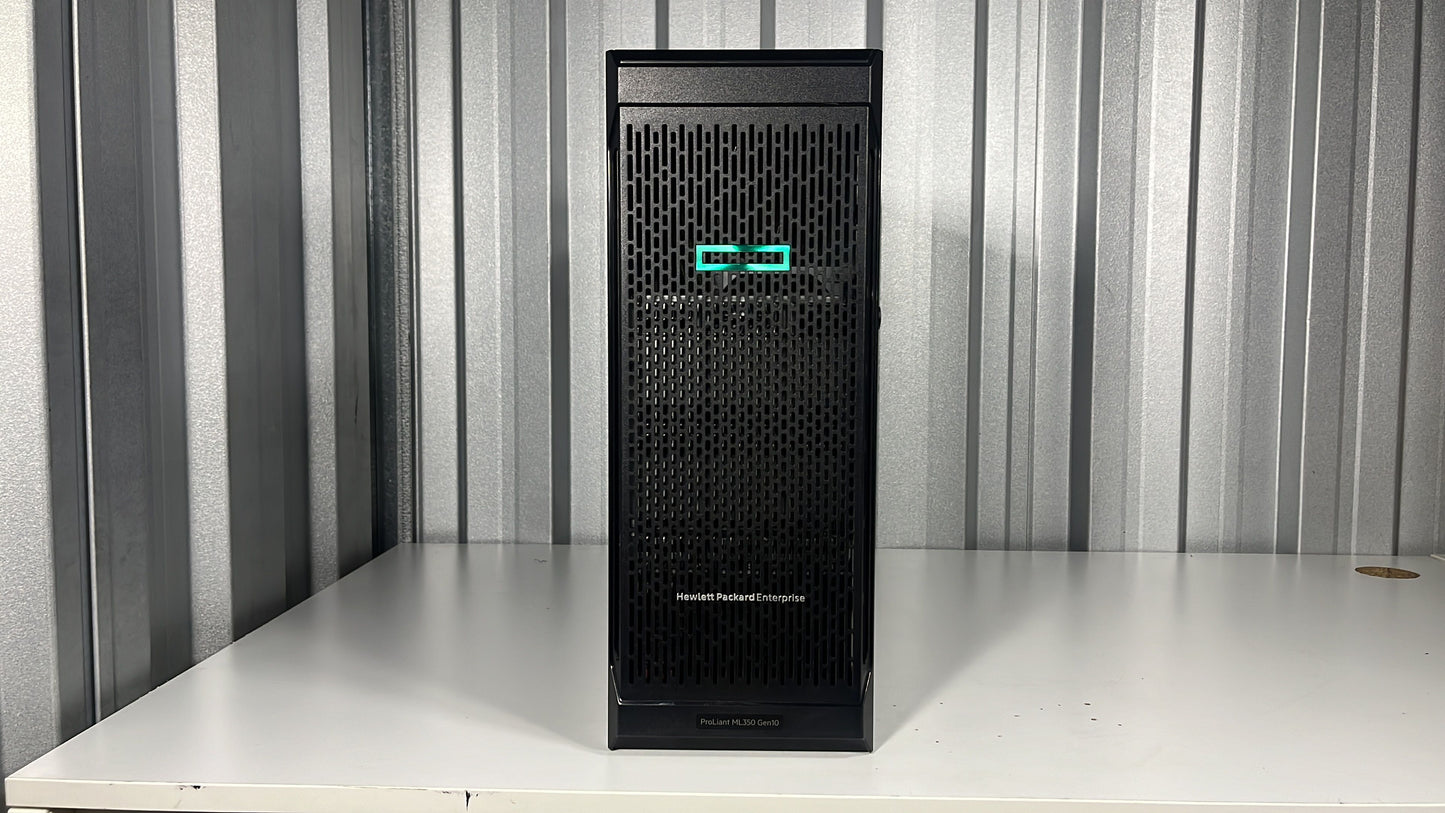 SERVER HP ML350 GEN10 5218R 2x Intel Xeon Gold 5218 R 2,10 GHz 128GB RAM DDR4 4x NVIDIA RTX A5000 24GB 2x SSD 512GB